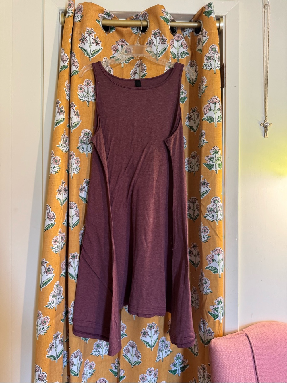 SHEIN Plum Swing Tank Midi Dress